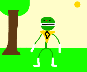 300x250 green power ranger drawing - Green Power Ranger Drawing