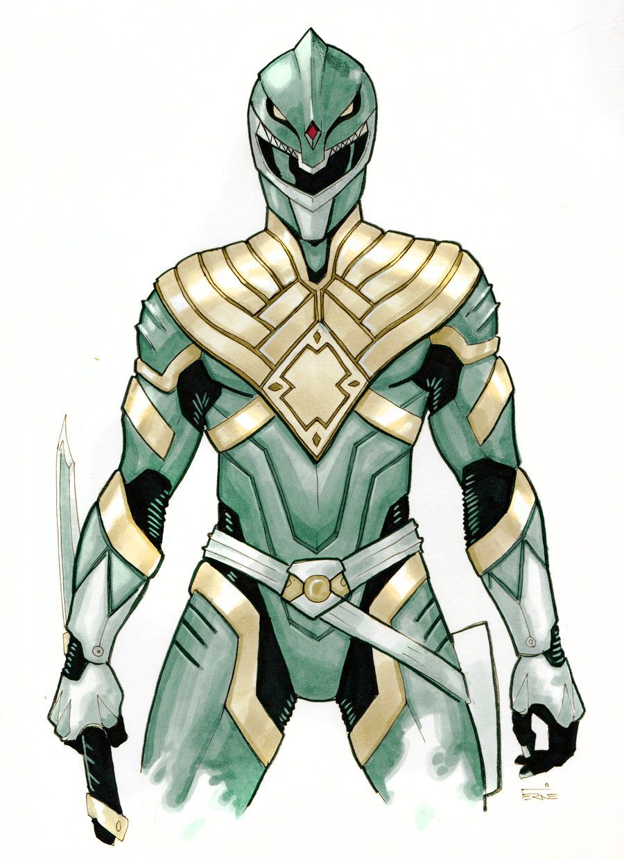 900x1238 green ranger redux - Green Power Ranger Drawing