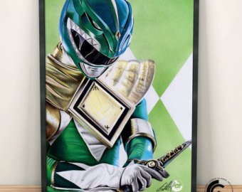 340x270 power ranger drawing etsy - Green Power Ranger Drawing
