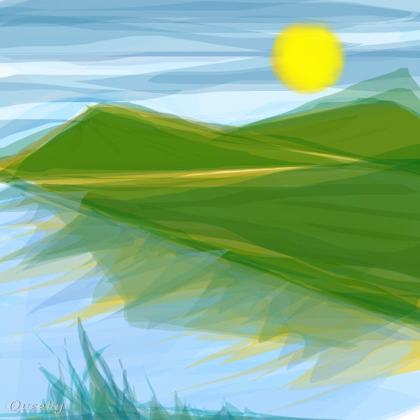 600x600 Greenery A Landscape Speedpaint Drawing - Greenery Drawing