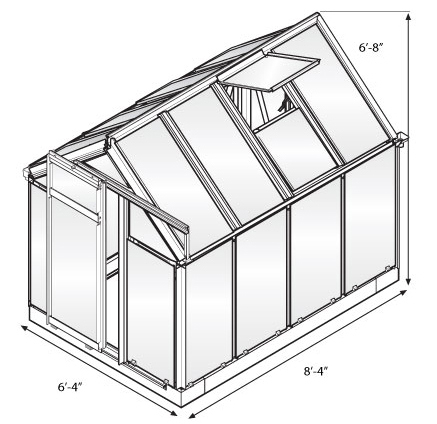 437x424 multi line greenhouse free shipping! - Greenhouse Drawing