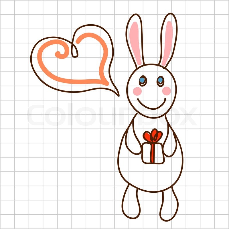 800x800 childe drawing greeting card with cute stock vector colourbox - Greeting Card Drawing