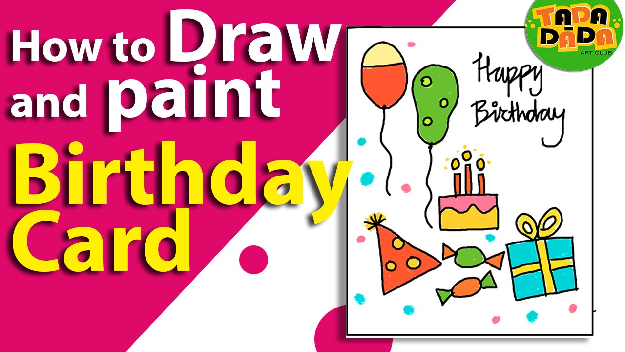 1280x720 drawing of birthday greeting cards happy holidays! - Greeting Drawing