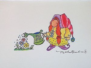 300x224 greeting card tomte girl troll elf gnome wichtel zwerg garden - Greeting Drawing