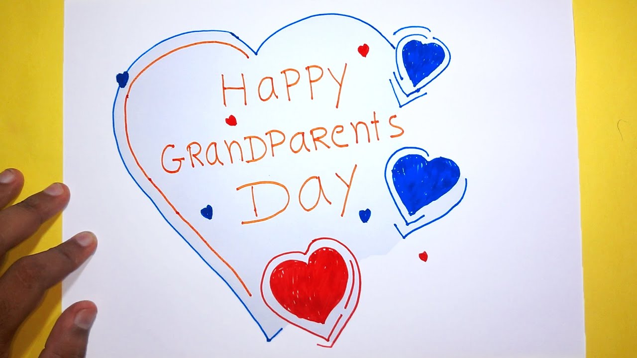 1280x720 happy grandparents day greeting drawing for kids - Greeting Drawing