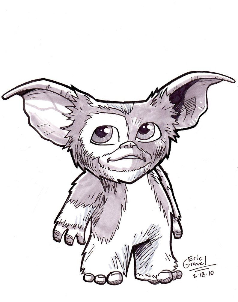 794x1007 Gizmo From Gremlins Gremlins Tattoo Design Drawings - Gremlin Drawing