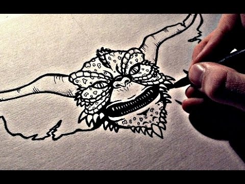480x360 How To Draw A Gremlin - Gremlin Drawing