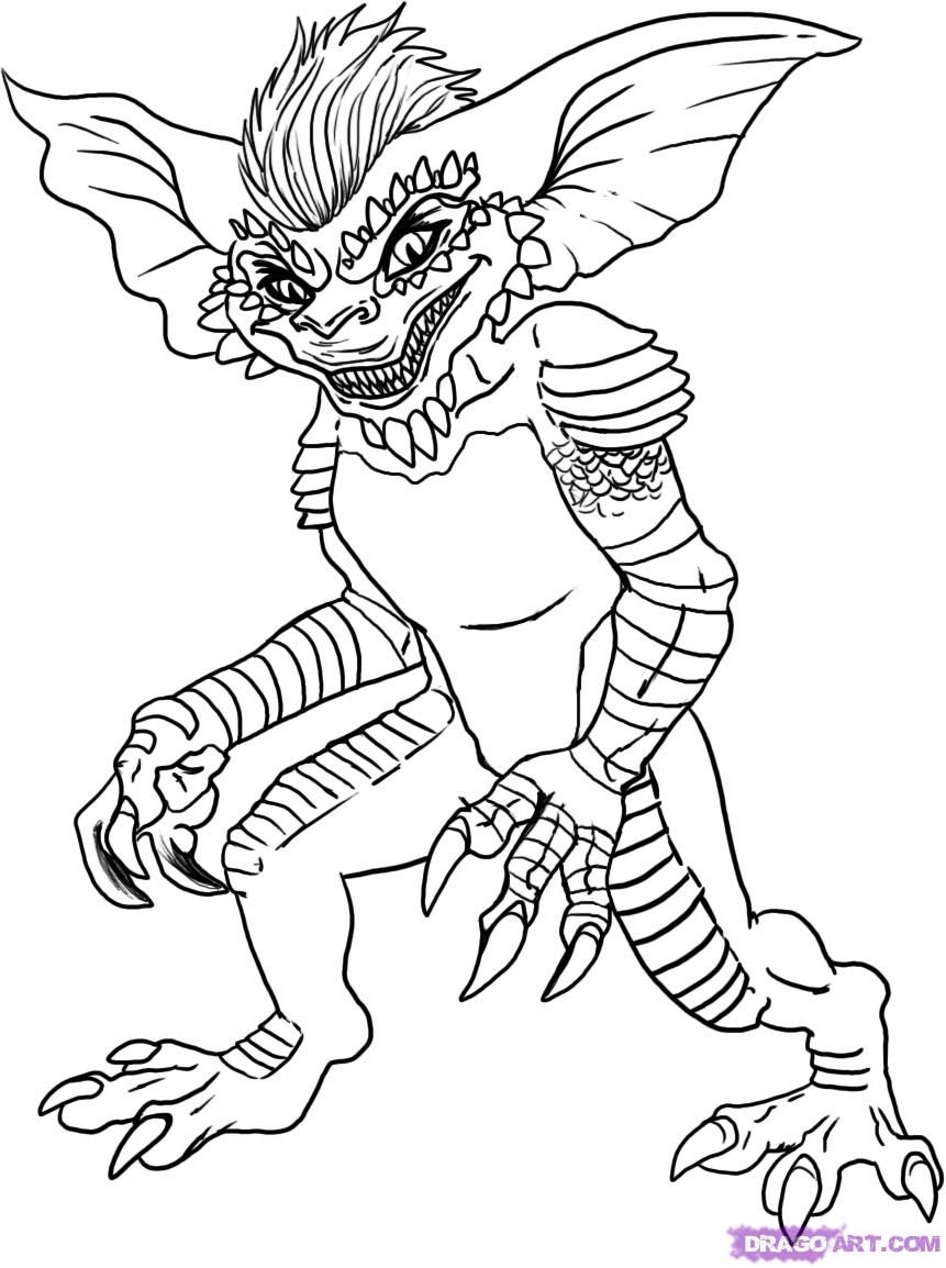 861x1154 Gremlin Drawing For Free Download - Gremlin Drawing