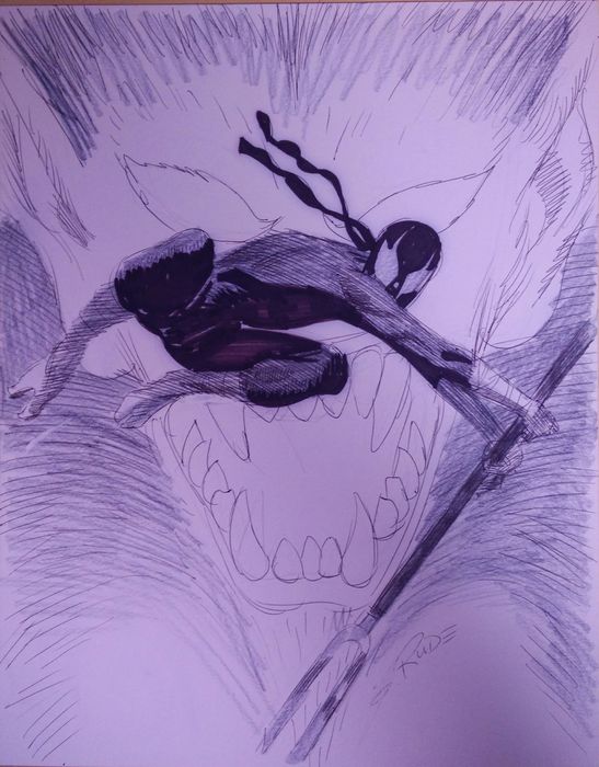 547x700 rude, steve - Grendel Drawing