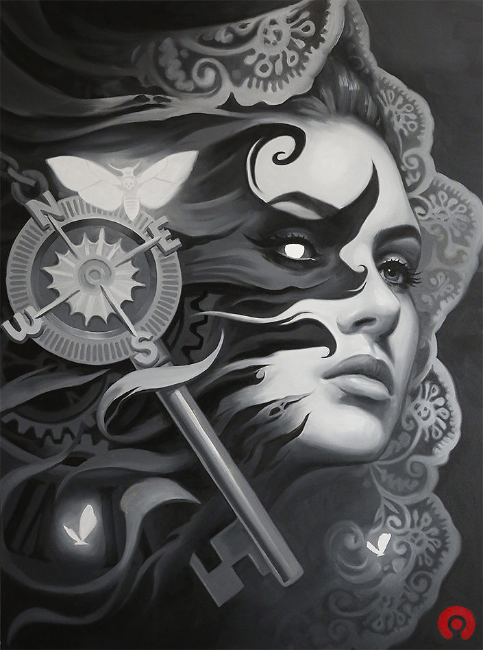 705x948 Paintings Drawings Black And Grey Tattoo Artist - Grey Drawings