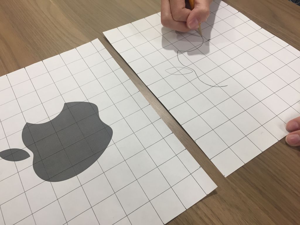 1024x768 Grid Drawing Steps - Grid Drawing