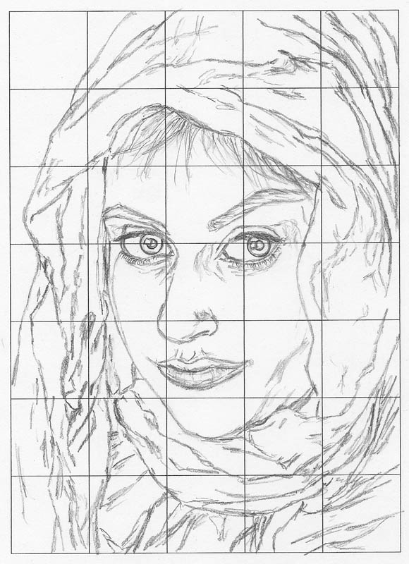 580x800 Grid Drawing For Perfect Faces And Forms Let's Draw People - Grid Drawing