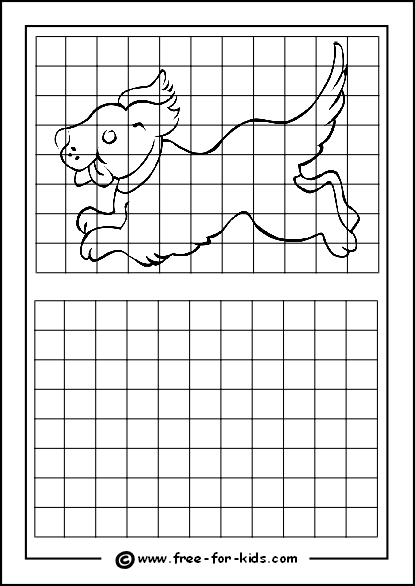 415x586 Grid Drawing Worksheets With Pictures For Drawing Practice - Grid Drawing