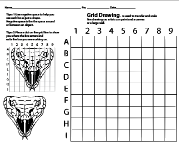 358x287 Grid Drawing Learning Activities Mr Knight Art - Grid Drawing