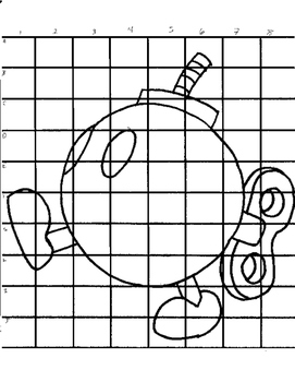271x350 Mystery Mario Bomb Grid Drawing - Grid Drawing