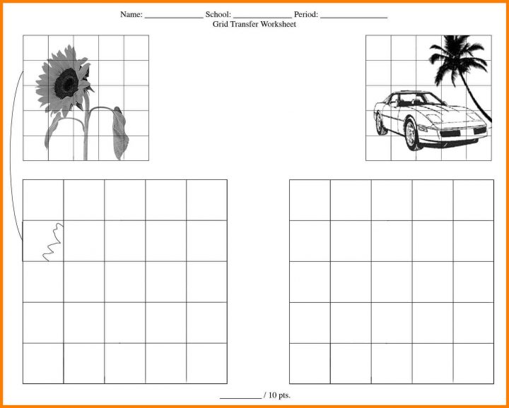 720x578 Dondejugaran - Grid Drawing Worksheets For High School