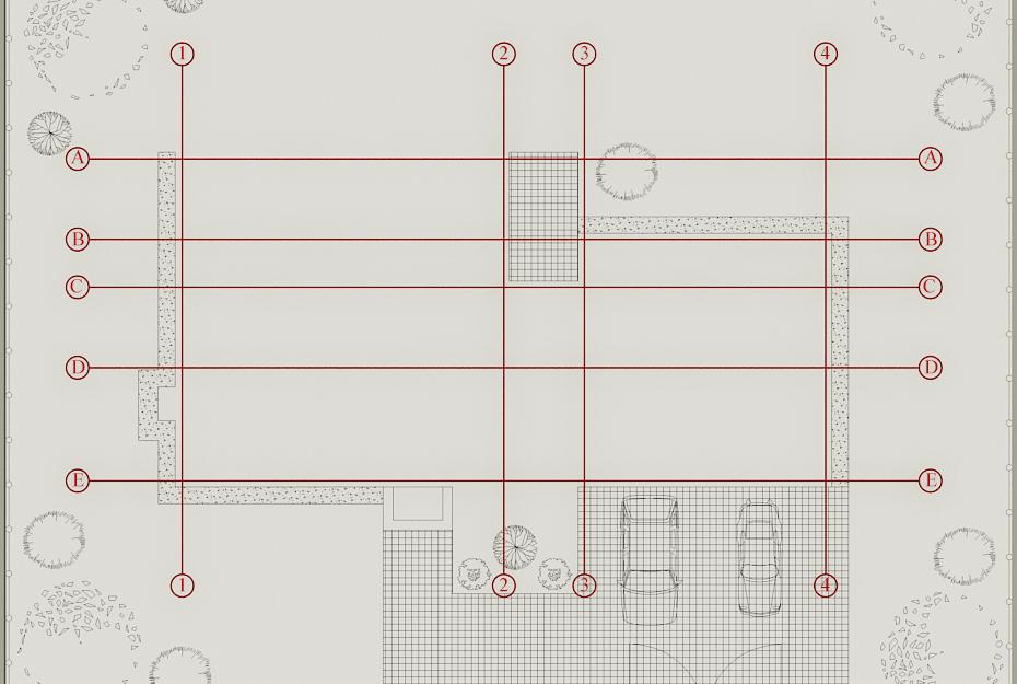 930x625 How To Create Column Grid Of The Building - Grid Lines For Drawing