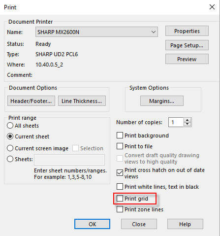 447x479 why do solidworks grid lines appear on my printed drawings - Grid Lines For Drawing