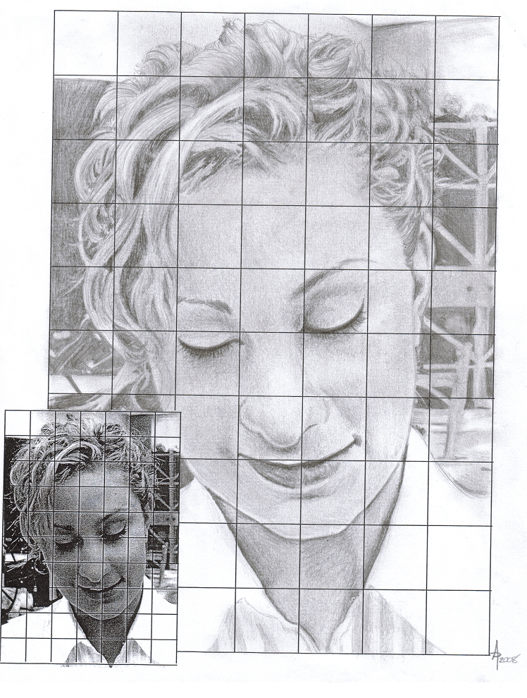 748x990 Grid Portraits - Grid System Drawing