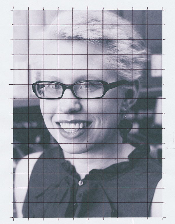 600x770 How To Use A Grid To Enlarge An Image While Drawing - Grid System Drawing