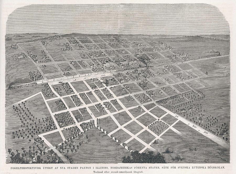 900x666 Paxton, Illinois - Grid System Drawing