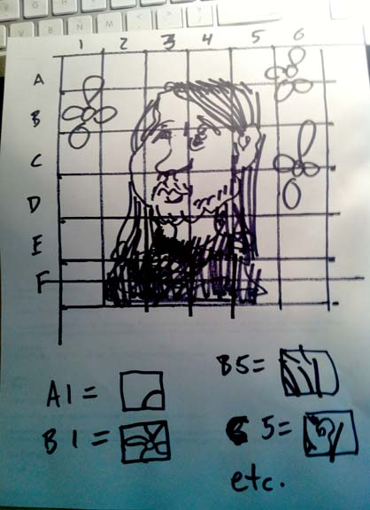 418x576 Simple Grid System For Transferring Drawings Gavin Spielman - Grid System Drawing