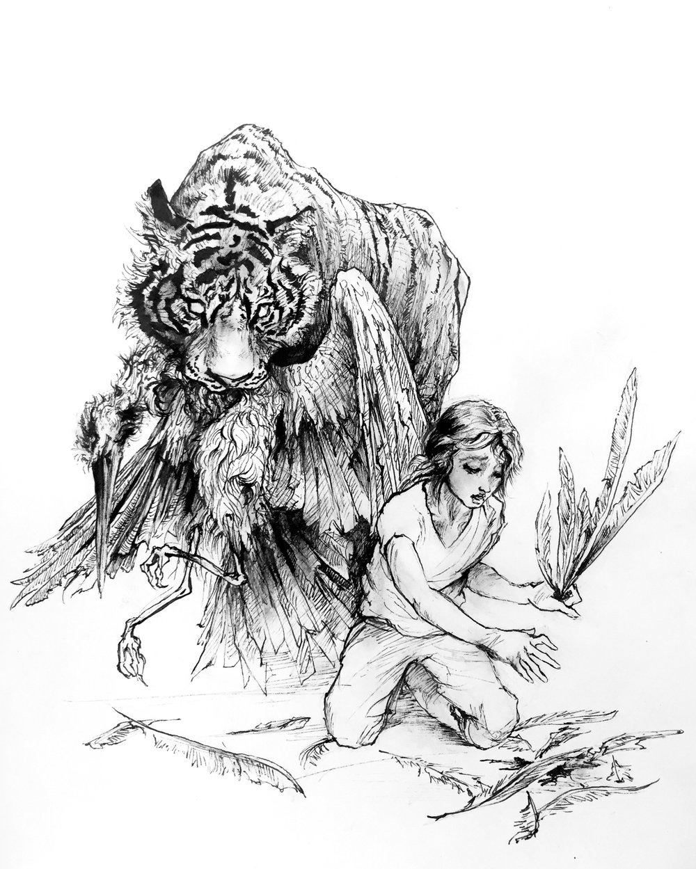 1000x1249 grief series drawings, paintings, and other series - Grief Drawing