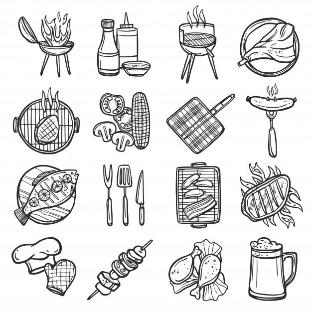 626x626 Grill Vectors, Photos And Free Download - Grill Drawing