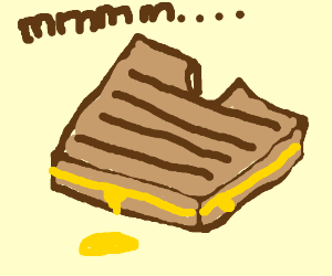 300x250 Grilled Cheese Drawing - Grilled Cheese Drawing
