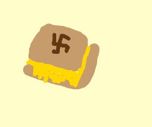 300x250 Nazi Grilled Cheese Drawing - Grilled Cheese Drawing