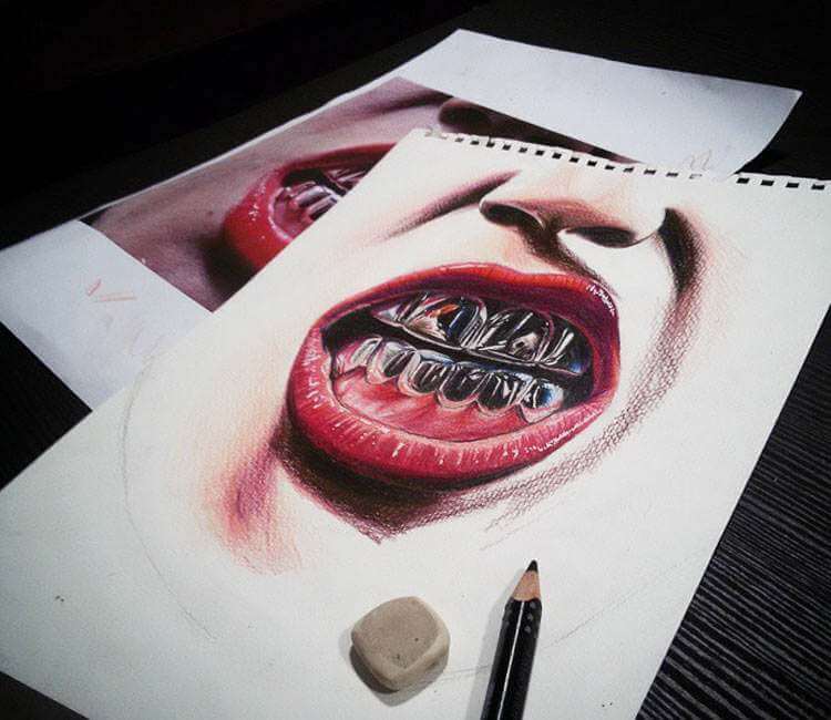 750x650 Grillz Drawing - Grillz Drawing