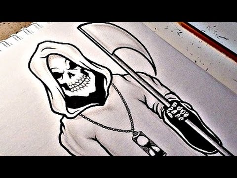 480x360 how to draw the grim reaper - Grim Reaper Drawing