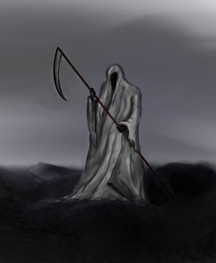 760x924 how to draw a grim reaper steps - Grim Reaper Drawing