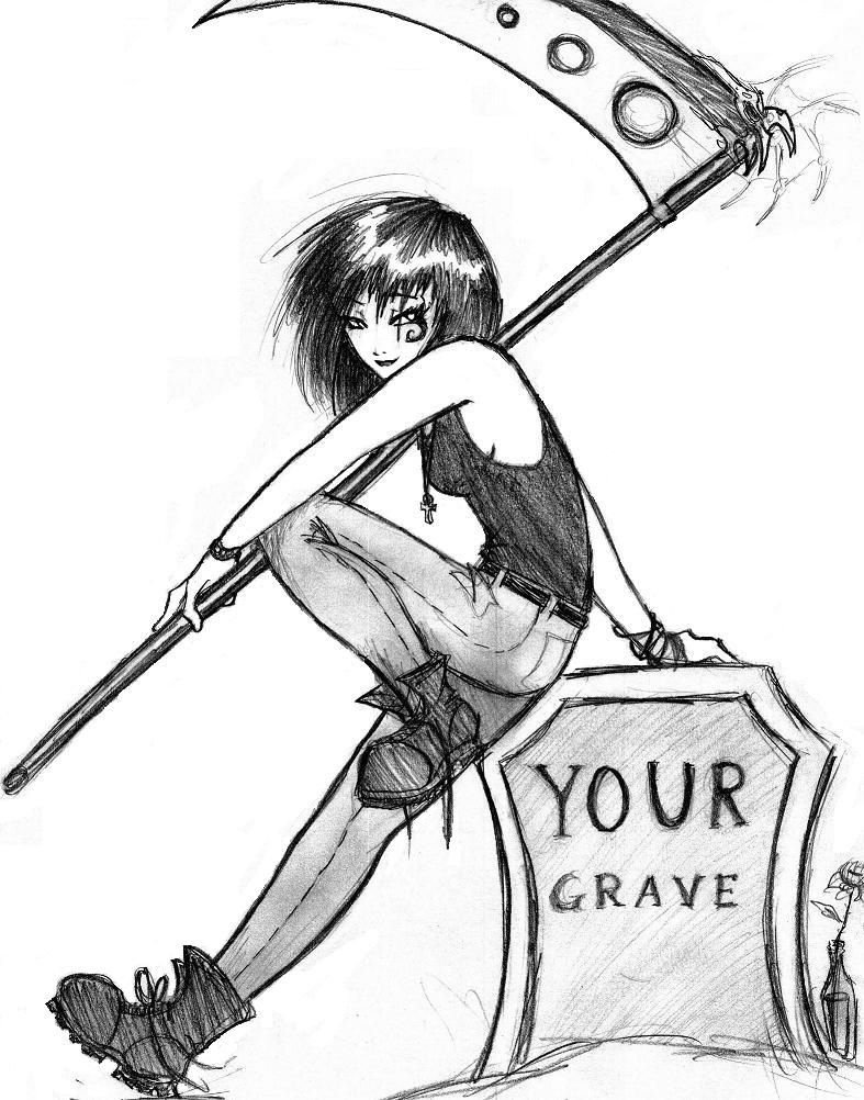 787x1002 grim reaper drawing - Grim Reaper Drawing