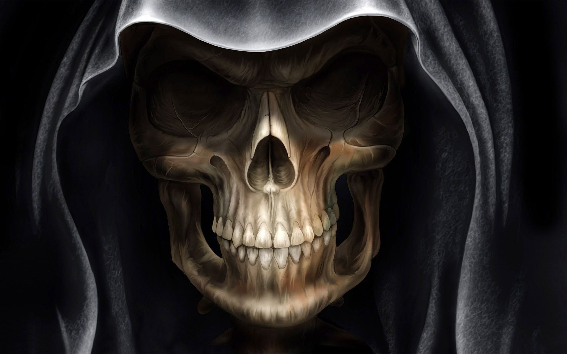 1920x1200 Grim Reaper Drawings Hd Wallpaper, Background Images - Grim Reaper Face Drawing