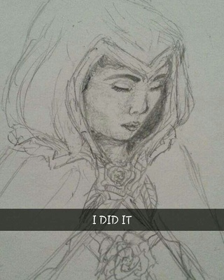 320x400 Update On Grim Reaper And The Baby! I Got Her Face Down C It - Grim Reaper Face Drawing