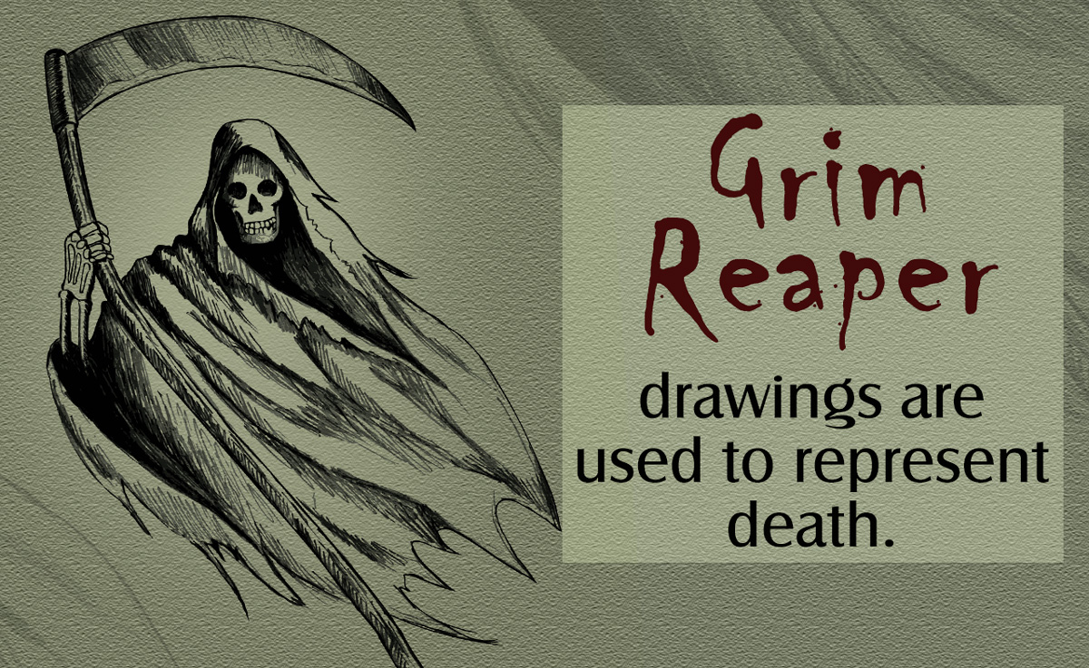 Grim reaper face drawing from paintingvalley.com