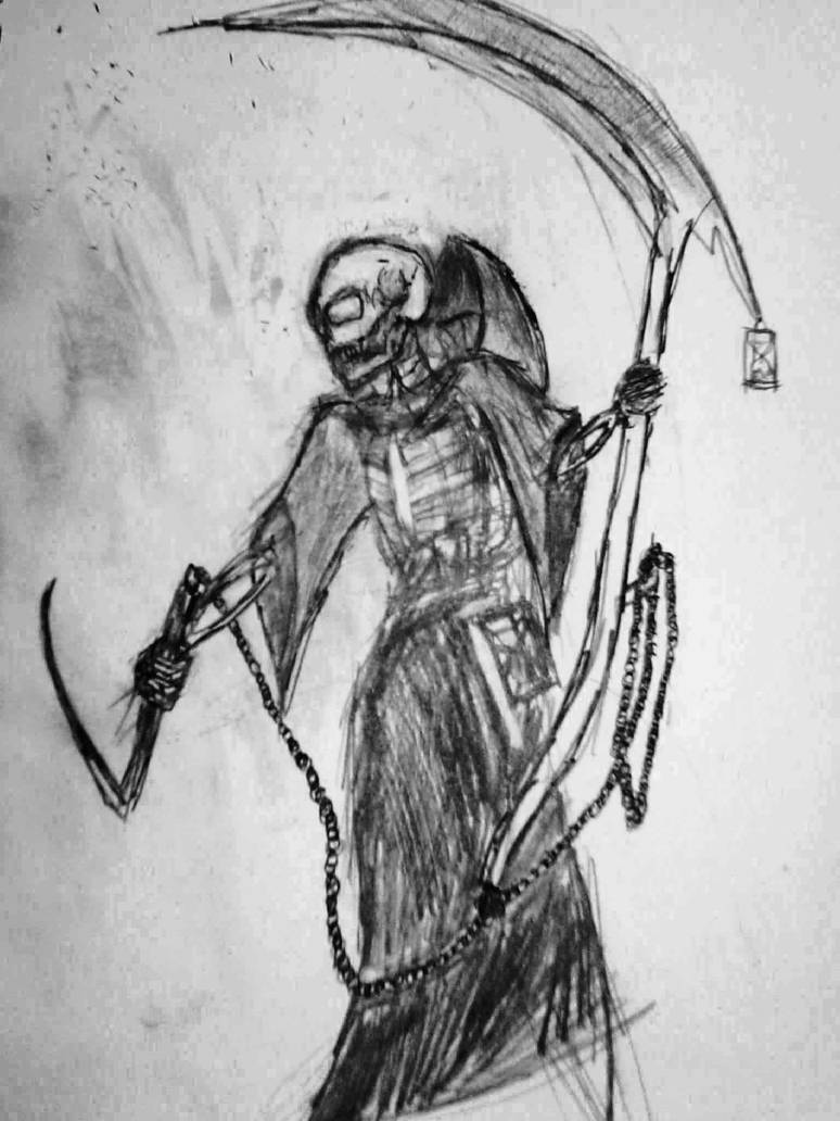 774x1032 Grim Reaper Pencil Drawing - Grim Reaper Pencil Drawings