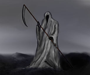 306x255 How To Draw A Grim Reaper Steps - Grim Reaper Pencil Drawings