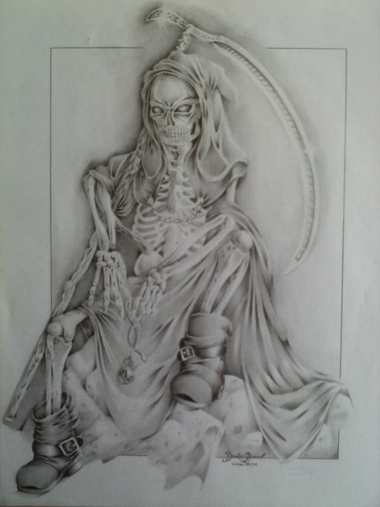 774x1032 Reaper Tattoos Pencil Realistic Drawings Grim - Grim Reaper Pencil Drawings