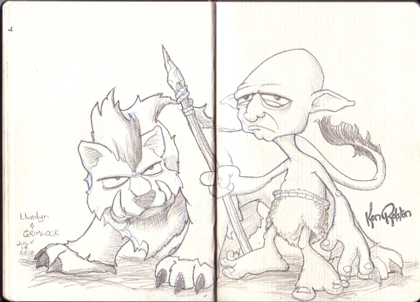 600x432 Daily Drawing Llwedyn Grimlock Ken Rolston - Grimlock Drawing