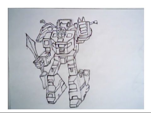 480x360 How To Draw Grimlock From Transformers Movie - Grimlock Drawing