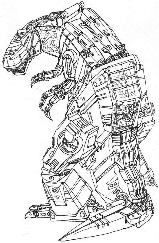 525x798 Fanart - Grimlock Drawing