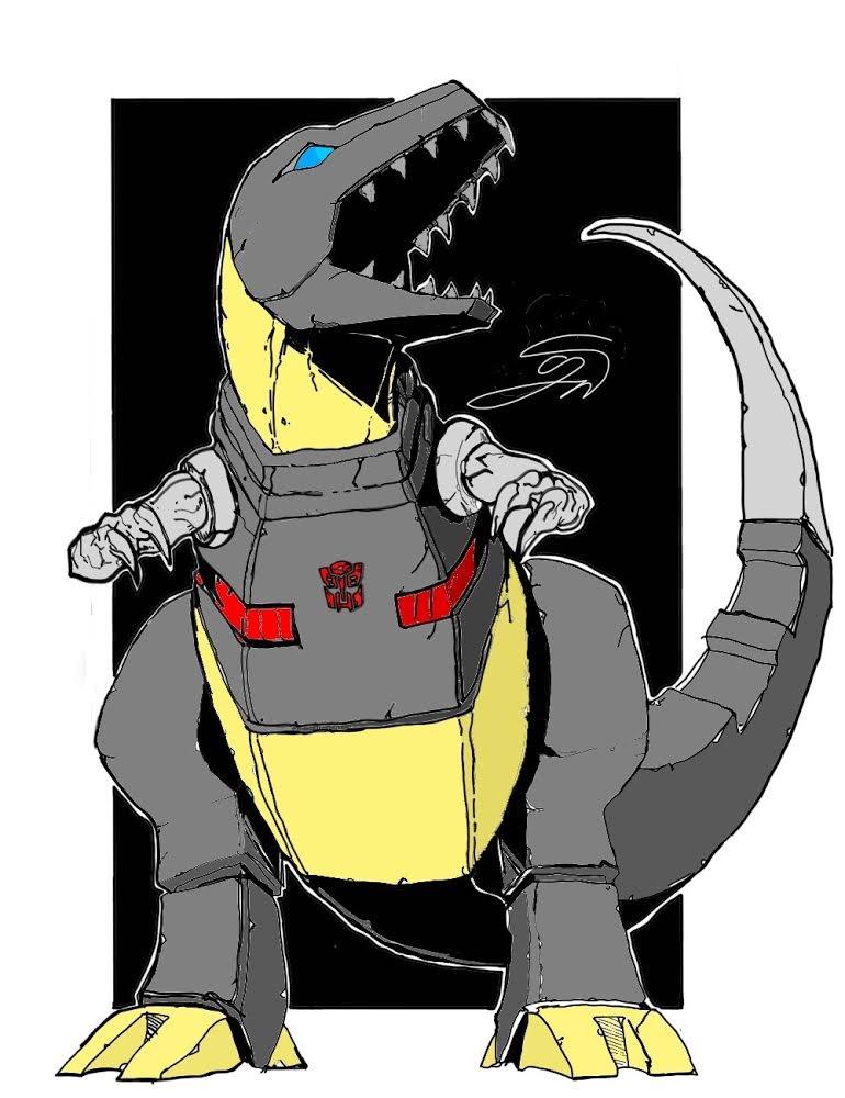770x1000 Grimlock Drawing - Grimlock Drawing