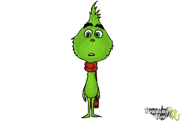 600x400 how to draw the grinch - Grinch Drawing