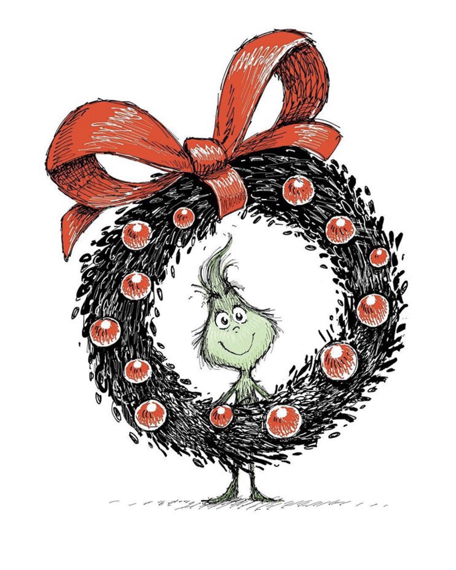 1473x1841 imagining the grinch creating concept art for film - Grinch Drawing