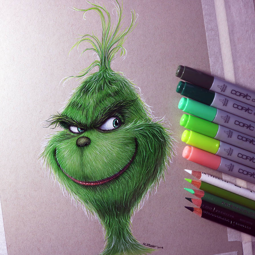894x894 the grinch drawing - Grinch Drawing