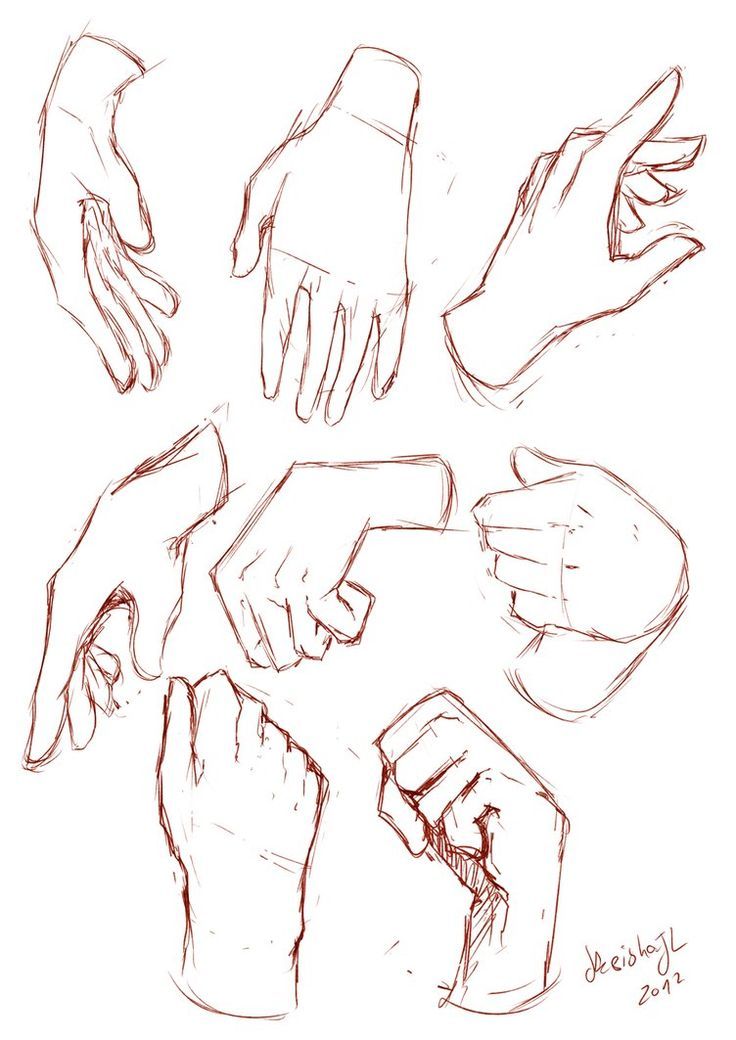 736x1040 References Hand Drawing Reference - Grip Drawing