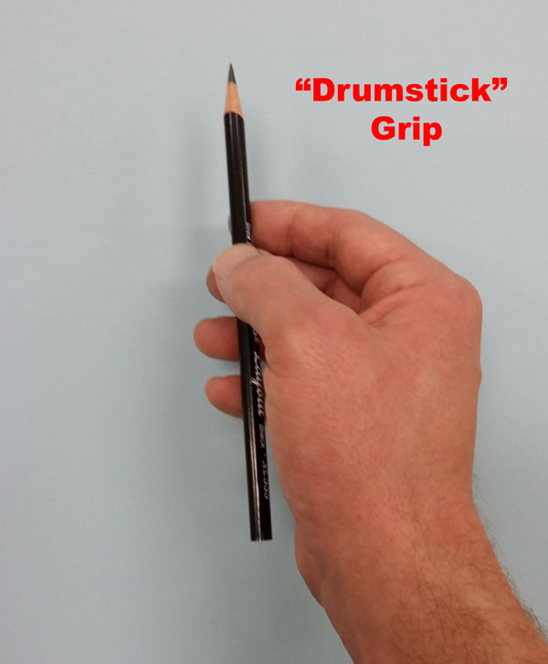 600x727 Grips For Holding A Pencil For Drawing - Grip Drawing