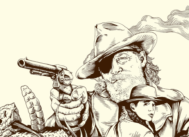 616x448 True Grit Poster - Grit Drawing